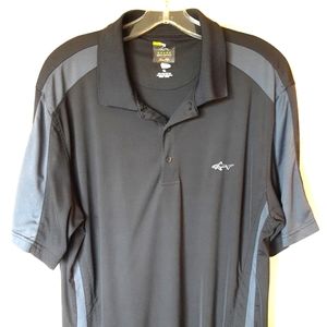 Greg Norman golf polo slim fit shark xl gray black